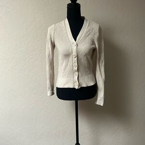 Banana Republic‎ Cream Cardigan Sweater